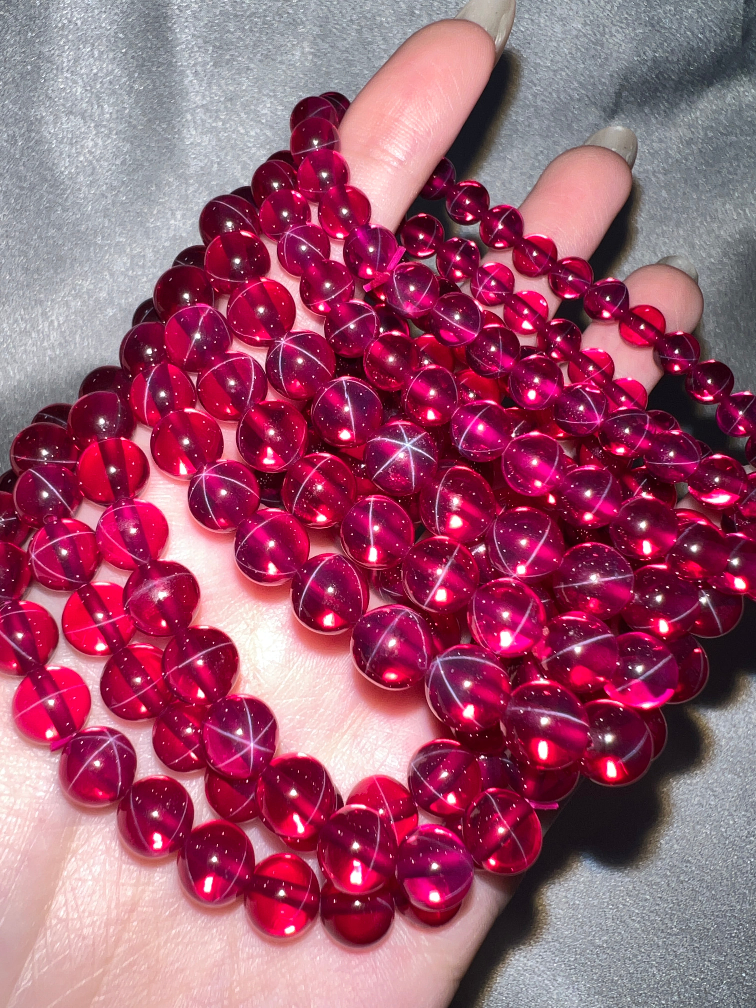 Red beads store for jewelry making