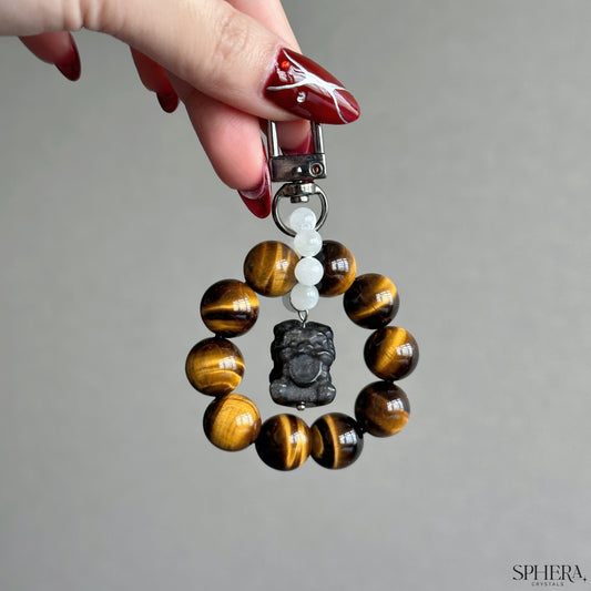 Yellow Tiger Eye Keychain